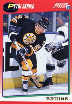 #188 Petri Skriko - Boston Bruins - 1991-92 Score Canadian Hockey
