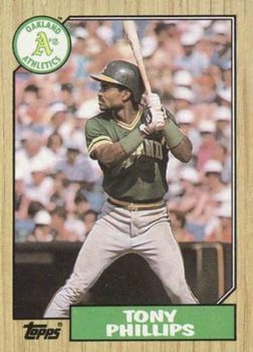 #188 Tony Phillips - Oakland Athletics - 1987 Topps Baseball