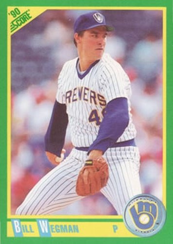 #188 Bill Wegman - Milwaukee Brewers - 1990 Score Baseball