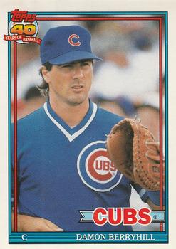 #188 Damon Berryhill - Chicago Cubs - 1991 O-Pee-Chee Baseball