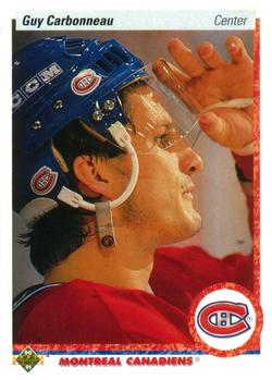 #188 Guy Carbonneau - Montreal Canadiens - 1990-91 Upper Deck Hockey