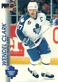#189 Wendel Clark - Toronto Maple Leafs - 1992-93 Pro Set Hockey