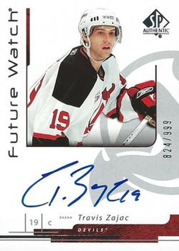 #189 Travis Zajac - New Jersey Devils - 2006-07 SP Authentic Hockey