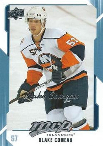 #189 Blake Comeau - New York Islanders - 2008-09 Upper Deck MVP Hockey
