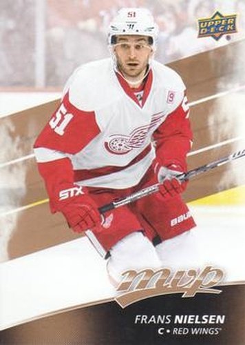 #189 Frans Nielsen - Detroit Red Wings - 2017-18 Upper Deck MVP Hockey