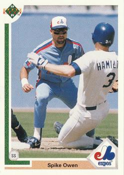 #189 Spike Owen - Montreal Expos - 1991 Upper Deck Baseball