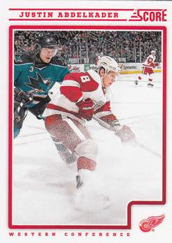 #189 Justin Abdelkader - Detroit Red Wings - 2012-13 Score Hockey