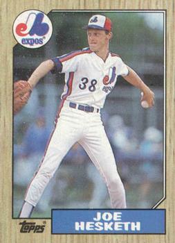 #189 Joe Hesketh - Montreal Expos - 1987 Topps Baseball