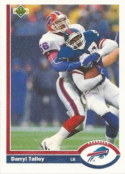 #189 Darryl Talley - Buffalo Bills - 1991 Upper Deck Football