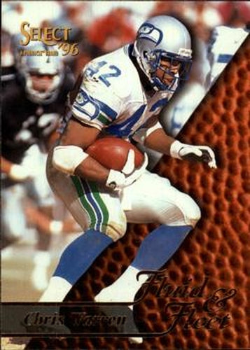 #189 Chris Warren - Seattle Seahawks - 1996 Select Football
