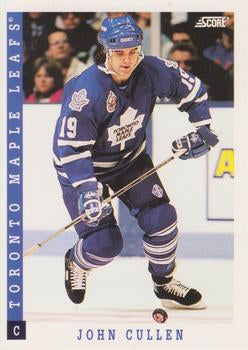 #189 John Cullen - Toronto Maple Leafs - 1993-94 Score Canadian Hockey