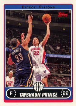 #189 Tayshaun Prince - Detroit Pistons - 2006-07 Topps Basketball