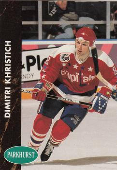 #189 Dmitri Khristich - Washington Capitals - 1991-92 Parkhurst Hockey