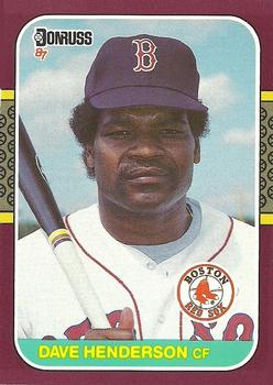 #189 Dave Henderson - Boston Red Sox - 1987 Donruss Opening Day Baseball