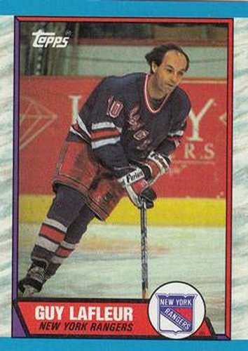 #189 Guy Lafleur - New York Rangers - 1989-90 Topps Hockey