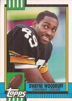 #189 Dwayne Woodruff - Pittsburgh Steelers - 1990 Topps Football