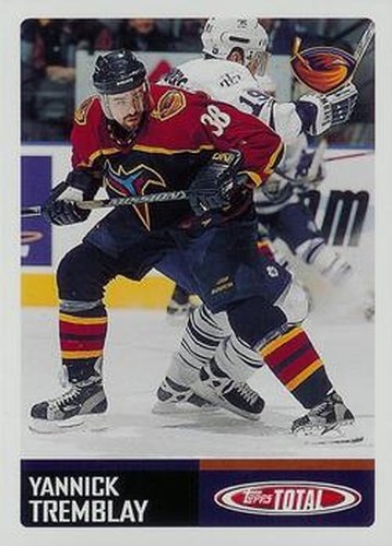 #189 Yannick Tremblay - Atlanta Thrashers - 2002-03 Topps Total Hockey