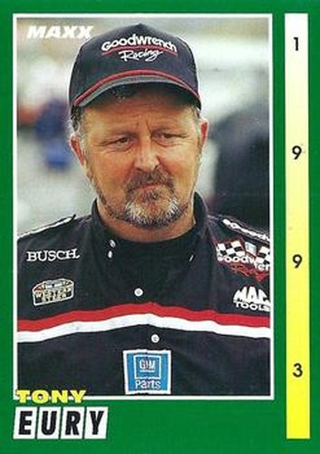 #189 Tony Eury - Dale Earnhardt Inc. - 1993 Maxx Racing