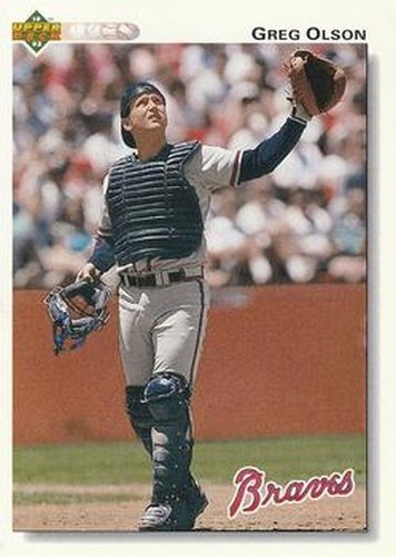 #189 Greg Olson - Atlanta Braves - 1992 Upper Deck Baseball