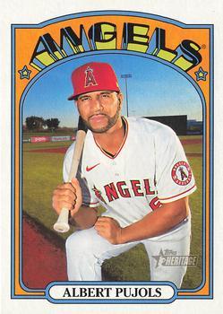 #189 Albert Pujols - Los Angeles Angels - 2021 Topps Heritage Baseball