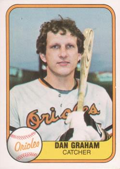 #189 Dan Graham - Baltimore Orioles - 1981 Fleer Baseball