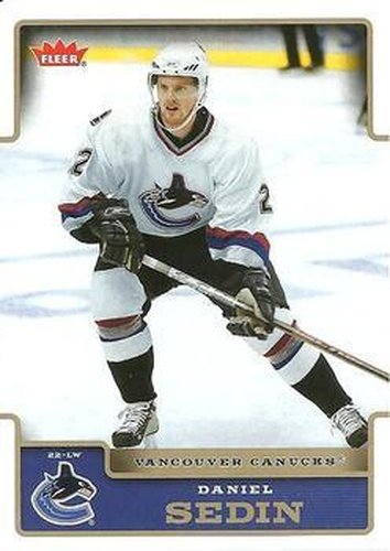 #189 Daniel Sedin - Vancouver Canucks - 2006-07 Fleer Hockey