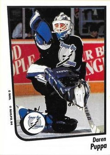 #189 Daren Puppa - Tampa Bay Lightning - 1994-95 Panini Hockey Stickers