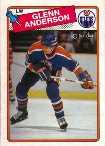 #189 Glenn Anderson - Edmonton Oilers - 1988-89 O-Pee-Chee Hockey