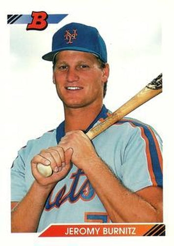 #189 Jeromy Burnitz - New York Mets - 1992 Bowman Baseball