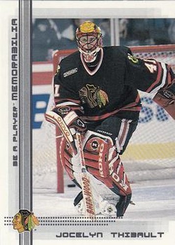 #189 Jocelyn Thibault - Chicago Blackhawks - 2000-01 Be a Player Memorabilia Hockey
