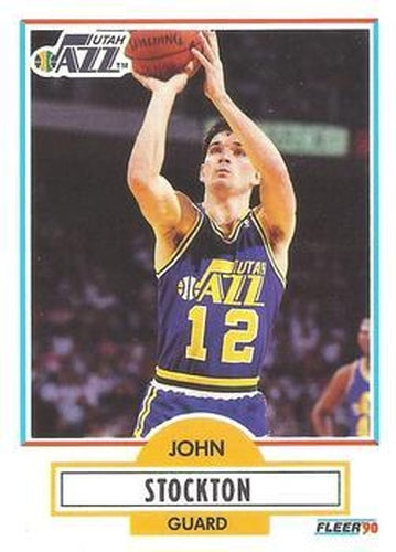 #189 John Stockton - Utah Jazz - 1990-91 Fleer Basketball