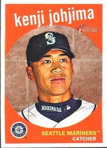#189 Kenji Johjima - Seattle Mariners - 2008 Topps Heritage Baseball