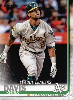 #189 Khris Davis - Oakland Athletics - 2019 Topps Baseball