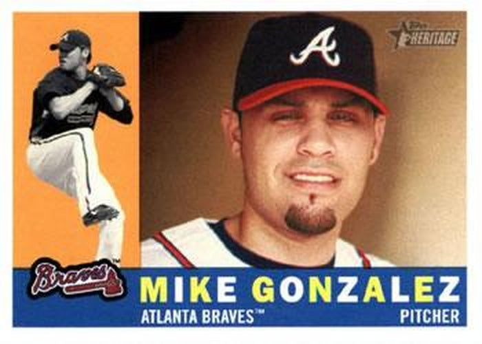 #189 Mike Gonzalez - Atlanta Braves - 2009 Topps Heritage Baseball