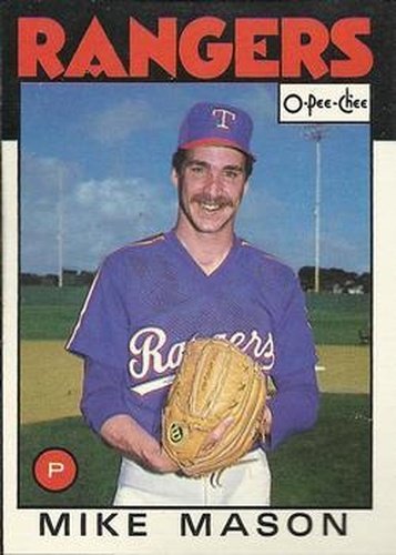 #189 Mike Mason - Texas Rangers - 1986 O-Pee-Chee Baseball
