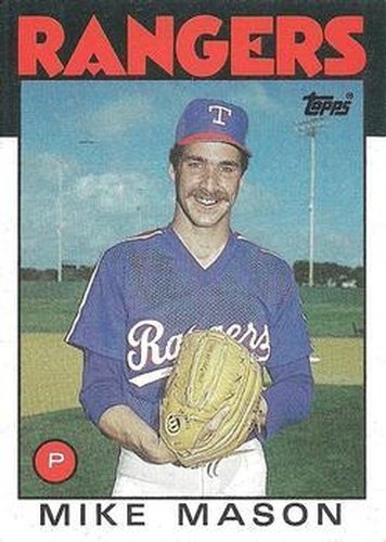 #189 Mike Mason - Texas Rangers - 1986 Topps Baseball