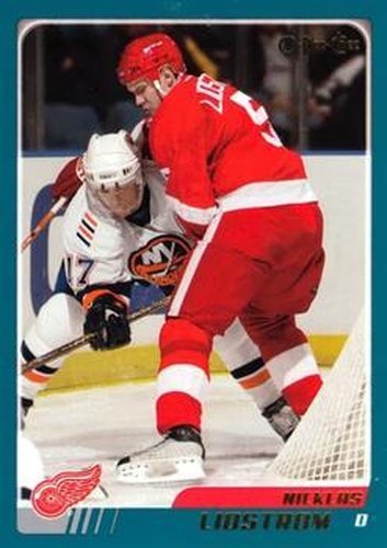 #189 Nicklas Lidstrom - Detroit Red Wings - 2003-04 O-Pee-Chee Hockey