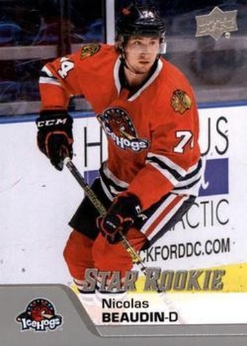 #189 Nicolas Beaudin - Rockford IceHogs - 2020-21 Upper Deck AHL Hockey