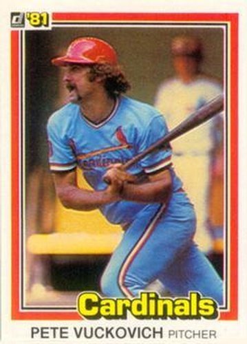 #189 Pete Vuckovich - St. Louis Cardinals - 1981 Donruss Baseball