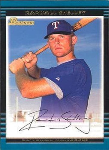 #189 Randall Shelley - Texas Rangers - 2002 Bowman Baseball