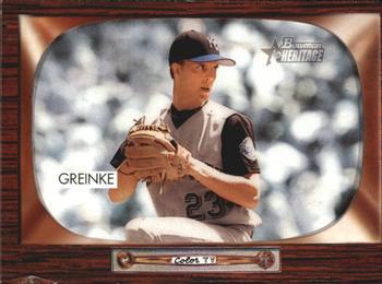 #189 Zack Greinke - Kansas City Royals - 2004 Bowman Heritage Baseball