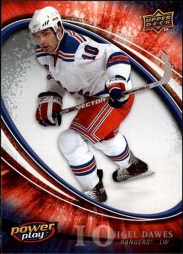 #189 Nigel Dawes - New York Rangers - 2008-09 Upper Deck Power Play Box Set Hockey