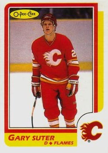 #189 Gary Suter - Calgary Flames - 1986-87 O-Pee-Chee Hockey