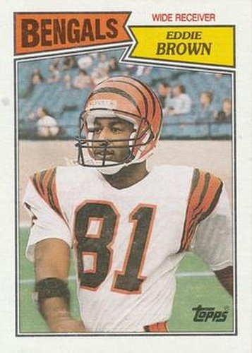 #189 Eddie Brown - Cincinnati Bengals - 1987 Topps Football