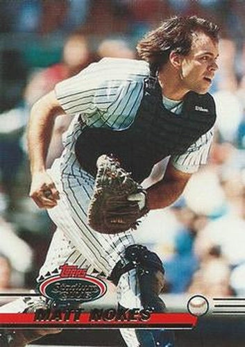 #189 Matt Nokes - New York Yankees - 1993 Stadium Club Baseball