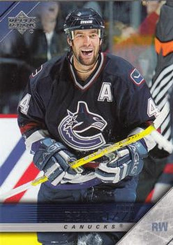 #189 Todd Bertuzzi - Vancouver Canucks - 2005-06 Upper Deck Hockey