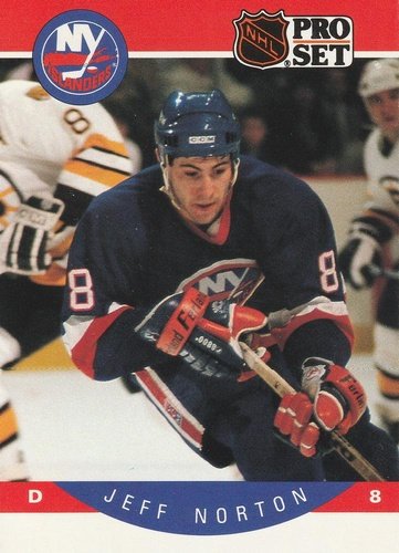 #189 Jeff Norton - New York Islanders - 1990-91 Pro Set Hockey