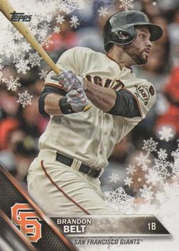 #HMW189 Brandon Belt - San Francisco Giants - 2016 Topps Holiday Baseball
