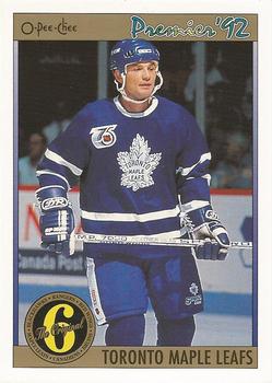 #189 Mike Krushelnyski - Toronto Maple Leafs - 1991-92 O-Pee-Chee Premier Hockey