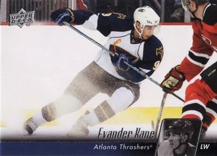 #189 Evander Kane - Atlanta Thrashers - 2010-11 Upper Deck Hockey